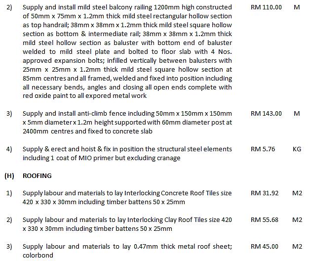 Construction All Rates All-in Rates (Architecture) - QUANTITY SURVEYOR ONLINE